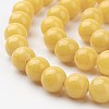 Natural Mashan Jade Round Beads Strands X-G-D263-8mm-XS07-2