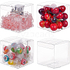 Transparent Plastic PET Box Gift Packaging CON-WH0052-8x8cm-1