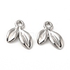 Rack Plating Alloy Leaf Charms LS-FIND-G044-07P-2
