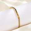 304 Stainless Steel Snake Chain Bracelets for Women BJEW-Z087-18G-3