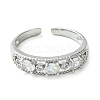 Bass Micro Pave Cubic Zirconia Ring RJEW-Z033-18P-2