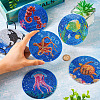 5D DIY Diamond Painting Cup Mat Kits DIY-TAC0021-09C-40