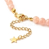 Sun and Moon Pendants Necklace with Natural Sunstone Beads NJEW-JN03805-6