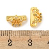 Brass Cubic Zirconia Beads KKB-L215-038G-3