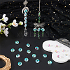 80Pcs Transparent Faceted Glass Connector Charms GLAA-SP0001-88A-01-4