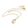 Colorful Cubic Zirconia Constellation Pendant Necklace NJEW-H166-01G-1