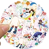 50Pcs Ghost PVC Adhesive Waterproof Stickers PW-WGCE24A-01-2