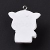 Opaque Resin Pendants RESI-D063-01B-3