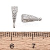 Brass Micro Pave Clear Cubic Zirconia Pendant Bails LS-KK-G542-03S-3