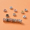 Brass Rhinestone Spacer Beads RB-X0013-10-NF-7