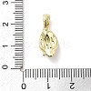 Brass Micro Pave Cubic Zirconia Pendants KK-F877-19G-3