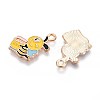 Alloy Enamel Pendants ENAM-T022-56B-2