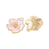 Light Gold Plated Alloy Enamel Pendants ENAM-Z017-14KCG-04-2