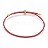 Adjustable PU Leather Cord Slider Bracelets BJEW-F412-05G-2