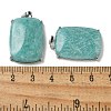 Natural Amazonite Pendants G-Z070-01P-02-3