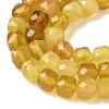 Natural Yellow Opal Beads Strands G-R013-C01-4