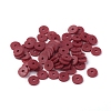 Flat Round Handmade Polymer Clay Beads CLAY-R067-6.0mm-29-4