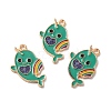 Alloy Enamel Pendants ENAM-Q448-09LG-02-3