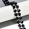 Natural Golden Sheen Obsidian Beads Strands G-L579-07B-2