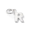 925 Sterling Silver Letter Charms STER-C012-01S-R-1