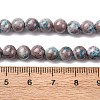 Natural Dyed Marble Beads Strands G-P593-6mm-07-5