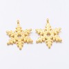 Christmas Snowflake Tibetan Style Alloy Pendants X-K094L011-2