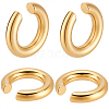 2 Pairs 303 Stainless Steel Cuff Earrings EJEW-BBC0002-25G-1