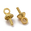 Brass Cup Peg Bails Pendants KK-Z018-01A-G-4