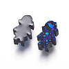 Imitation Druzy Gemstone Resin Beads RESI-L026-J03-2