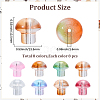 64Pcs 8 Colors Transparent Glass Beads GLAA-PA0001-24-2