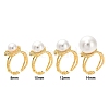 Brass Cup Peg Open Cuff Ring Settings KK-G518-10G-03-4