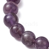 Natural Amethyst Beaded Stretch Bracelets for Women Men BJEW-JB11099-3