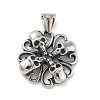 304 Stainless Steel Pendants STAS-M336-01F-AS-1