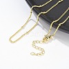 Brass Satellite Chains Necklace for Women NJEW-P265-43G-3