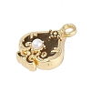 Rack Plating Alloy Enamel Pendants PALLOY-P309-06G-01-2