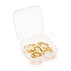 9Pcs 9 Style Brass Cuff Rings RJEW-LS0001-11G-7