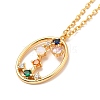Colorful Cubic Zirconia Constellation Pendant Necklace LS-NJEW-H166-01K-2