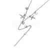 Non-Tarnish (Jewelry Parties Factory Sale)304 Stainless Steel Pendant Necklaces NJEW-JN02887-03-3