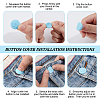 Silicone Button Covers for Jeans FIND-WH0148-821D-3