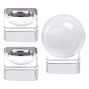 Glass Crystal Ball Display Pedestals AJEW-WH0314-623-1