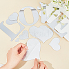 AHANDMAKER 2 Sets 2 Styles Mirror Wall Stickers DIY-GA0002-06-3