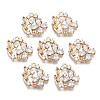 Brass Micro Pave Cubic Zirconia Pendants KK-R111-032-1