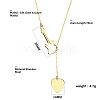 Fashionable Stainless Steel Violin Pendant Lariat Necklaces for Women's Daily Wear NJ2506-3