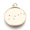 Brass Cubic Zirconia Pendants KK-O113-06A-G-2