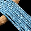 Dyed Synthetic Imperial Jasper Beads Strands G-Z089-A03-F-3