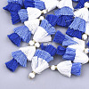 Polycotton(Polyester Cotton) Tassel Pendant Decorations FIND-T018-13-1