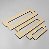 3Pcs Rectangle MDF Wood Ribbon Ruler DIY-WH0430-891D-2
