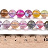 Electroplated Synthetic Moonstone Beads Strands G-C131-A01-02-4