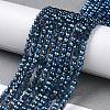 Electroplate Transparent Glass Beads Strands LS-GLAA-H021-01B-FR05-3