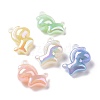 Luminous UV Plating Rainbow Iridescent Acrylic Pendants OACR-C003-15-2